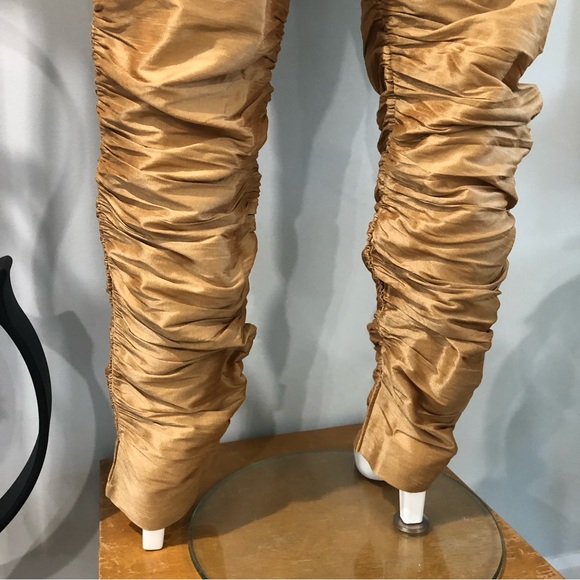 NWOT Golden Salwar Harem Pants - Picture 9 of 14